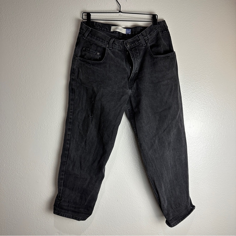 Vintage Gap Blue Jeans 35x28 Black Baggy Fit Pants